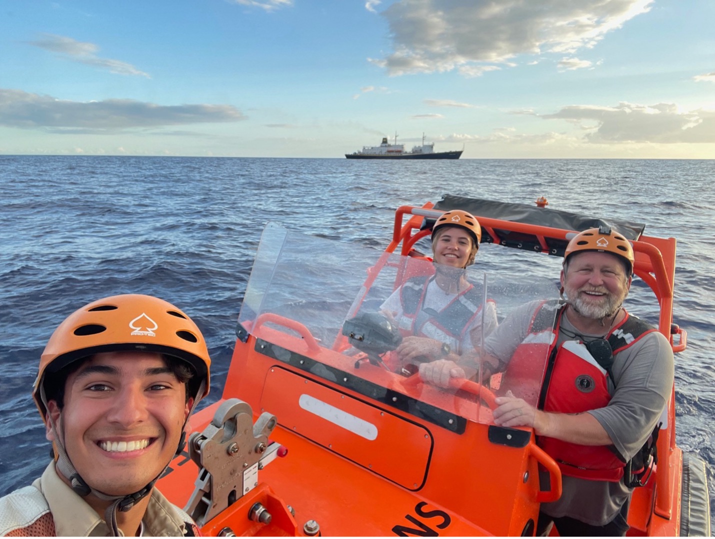 Marine Transportation students on a training exercise. 