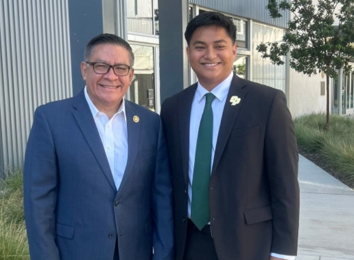 Marc Cabeliza with Salud Carbajal. 