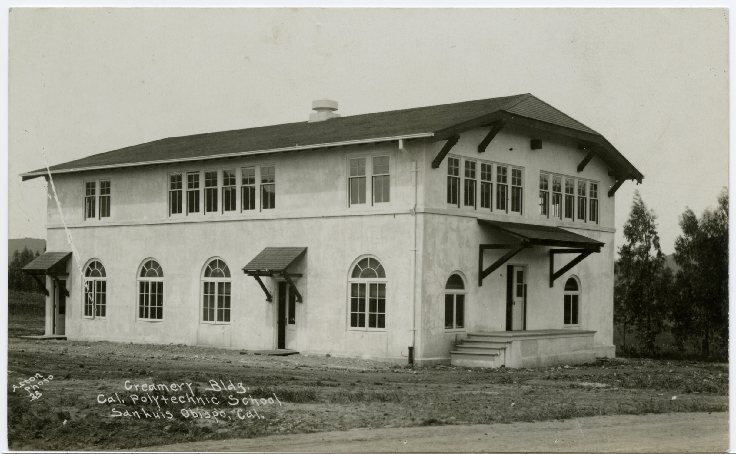 Exterior view of the Creamery, circa 1910. The 40-by-60-foot building was located approximately where Dexter stands today. Photo by Frank Aston. Courtesy University Archives.