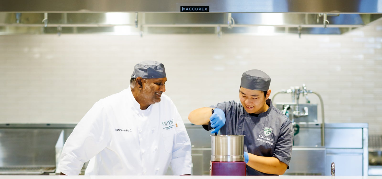 The culinary teaching lab and sensory lab.