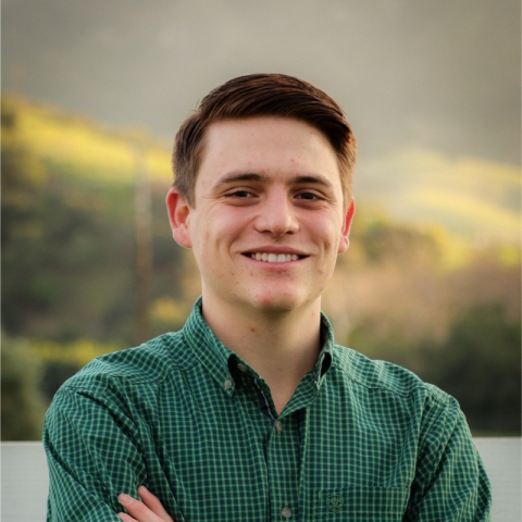 College of Agriculture, Food and Environmental Sciences Ambassador Garrett Gomes