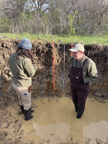 Student compete in the Soil Judging competition. 