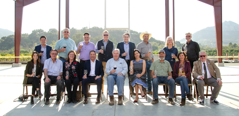 A group of donors to the JUSTIN and J. LOHR Center for Wine and Viticulture