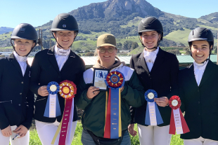 Members of the Cal Poly Dressage team.