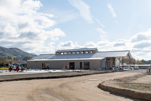 The Justin and J. Lohr Center for Wine and Viticulture under construction. 