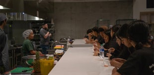 Students participating in a Food Science Activity for the 26 Hours of Science and Technology event