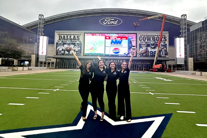 Experience Industry Management students at the Dallas Cowboys World Headquarters