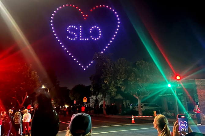 The department of Experience Industry Management helped put on the Lunar New Year Drone Sow