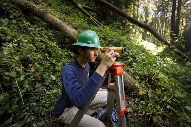 A student within the College of Agriculture, Food and Environmental Sciences working at Swanton Pacific Ranch 