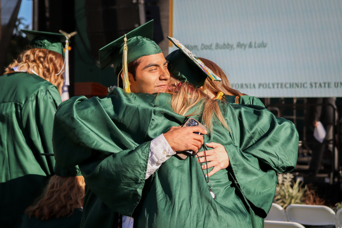 College of Agriculture, Food and Environmental Sciences students at Spring Commencement 2024.
