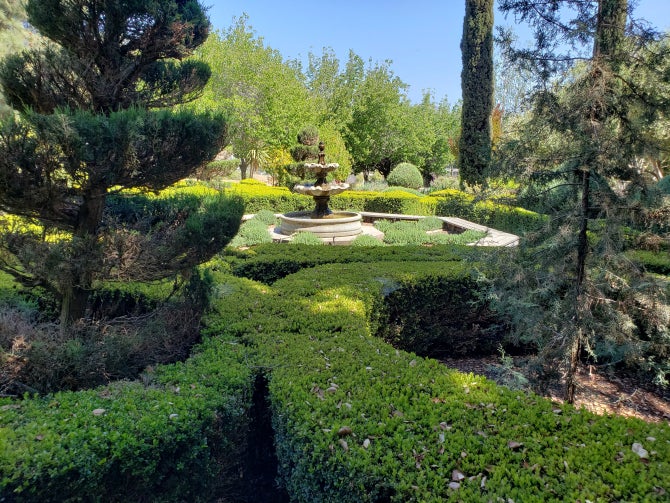 The Formal Garden at the Leaning Pine Arboretum.